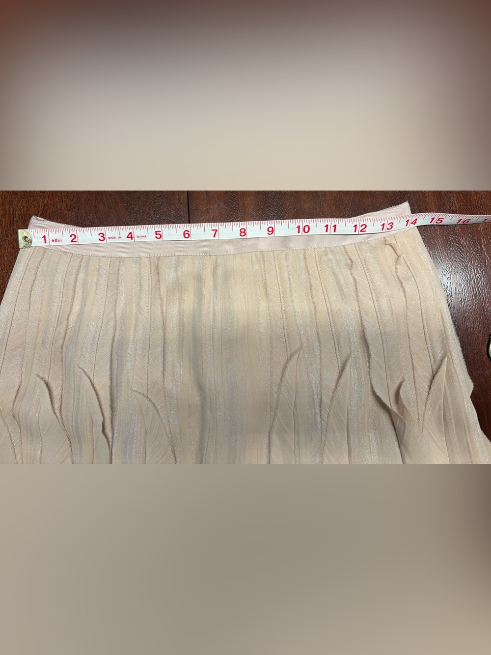 Ann Taylor Silk Skirt in Champagne Color - Petite - Picture 7 of 7
